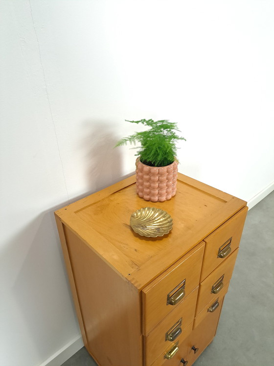 Image 1 of Old Wooden Chest of Drawers With Doors