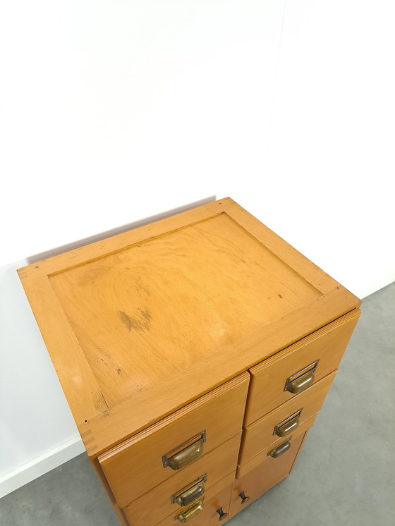 Image 1 of Old Wooden Chest of Drawers With Doors