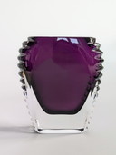 Crystal Vase Amethyst | Beyer & Co Germany | 1970'S