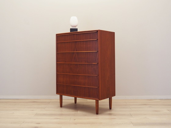 Image 1 of Teak Chest Of Drawers, Danish Design, 1970S, Production: Denmark