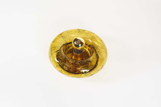 Image 1 of Vintage Glass 'Donut' Wall Lamp By Doria Leuchten