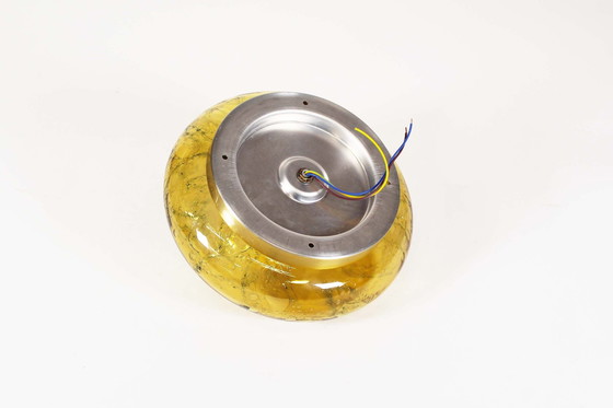 Image 1 of Vintage Glass 'Donut' Wall Lamp By Doria Leuchten