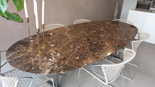 Fly table Flexform brown marble (Emperador)