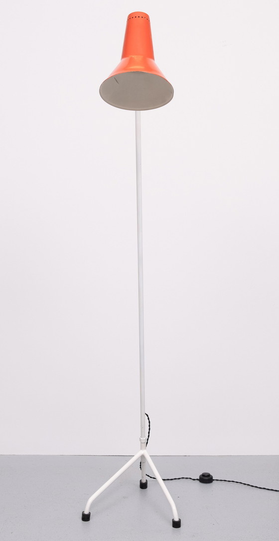 Image 1 of Lampada da terra con treppiede Willem Hagoort Grasshopper, anni &#39;50, Paesi Bassi