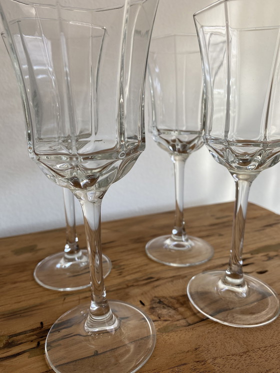 Image 1 of 4 Wine Glasses Luminarc France