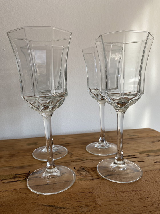 Image 1 of 4 Wine Glasses Luminarc France