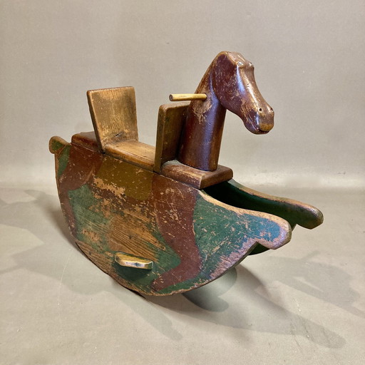 Wooden Rocking Horse 1950.