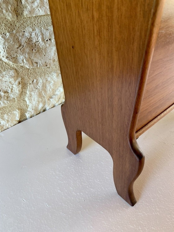 Image 1 of Vintage Side Table With Magazine Rack, 1960’s