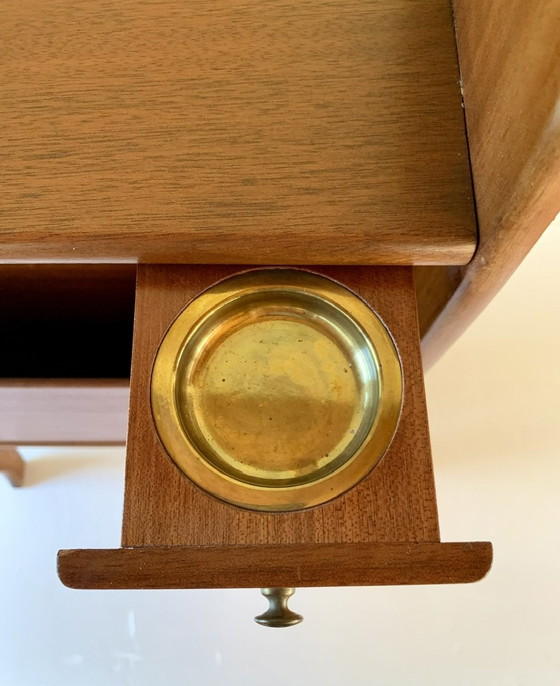 Image 1 of Vintage Side Table With Magazine Rack, 1960’s