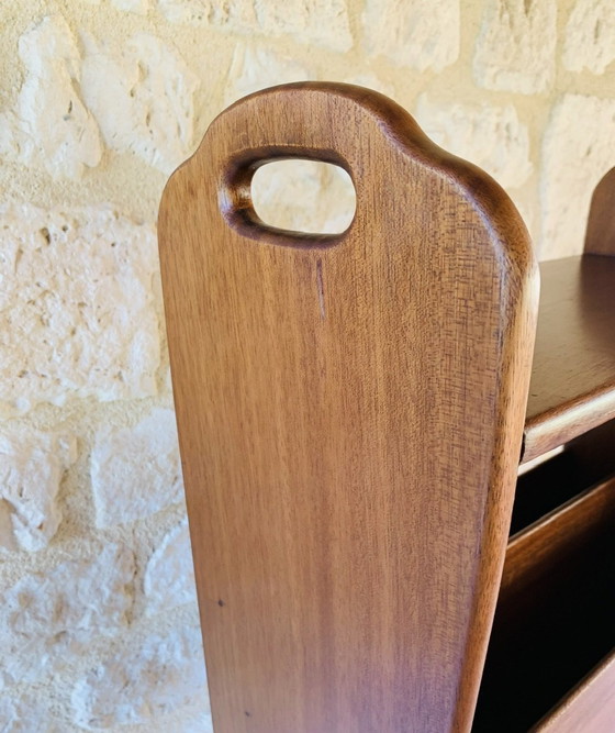 Image 1 of Vintage Side Table With Magazine Rack, 1960’s