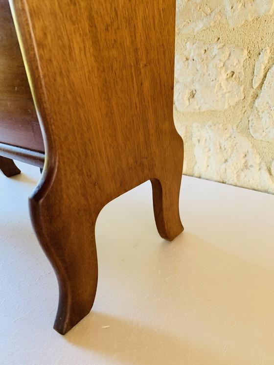 Image 1 of Vintage Side Table With Magazine Rack, 1960’s