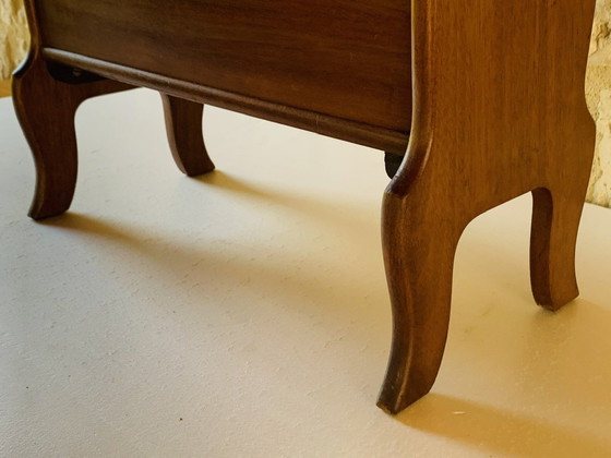 Image 1 of Vintage Side Table With Magazine Rack, 1960’s