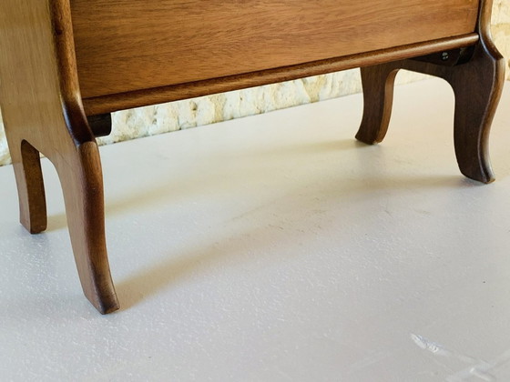 Image 1 of Vintage Side Table With Magazine Rack, 1960’s