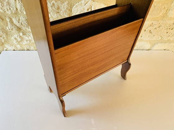 Image 1 of Vintage Side Table With Magazine Rack, 1960’s