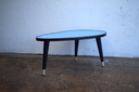 Tavolino da caffè vintage, tavolino laterale, sgabello portafiori, 1950