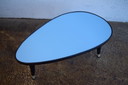Tavolino da caffè vintage, tavolino laterale, sgabello portafiori, 1950