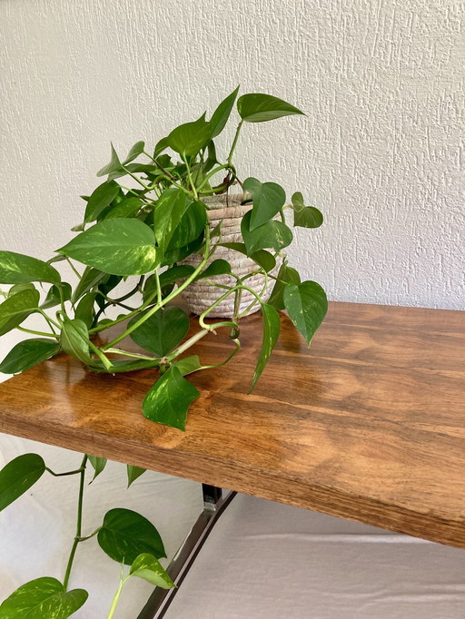 Vintage Coffee Table On Chrome Leg