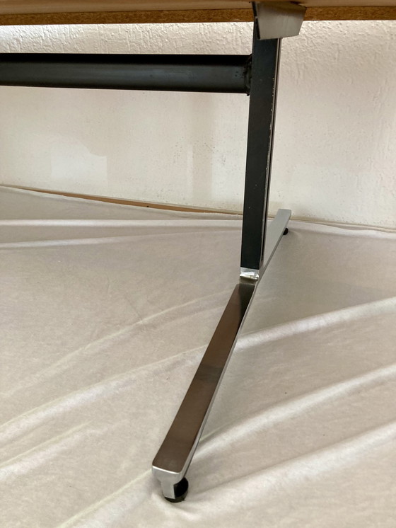 Image 1 of Vintage Coffee Table On Chrome Leg