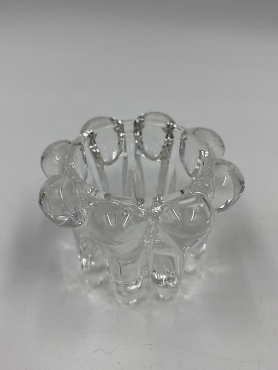 Image 1 of Duo Of Glass Candleholders