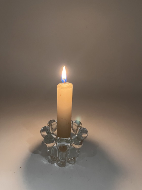 Image 1 of Duo Of Glass Candleholders