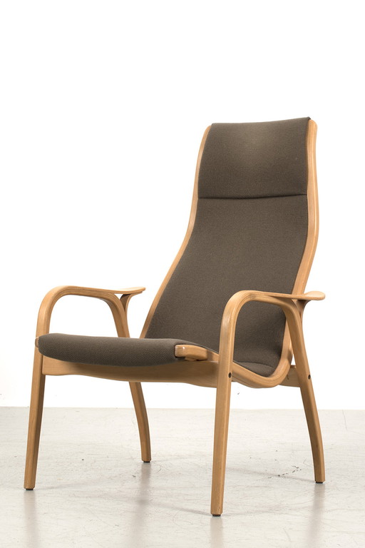 Pair of Yngve Ekström Lamino armchairs