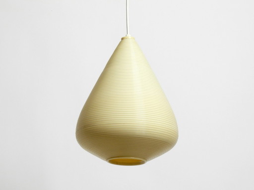 Beautiful Original Large 1960S Rotaflex Pendant Lamp In A Drop Shape