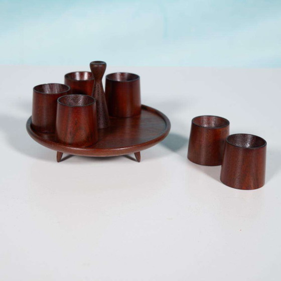 Image 1 of Teak bonbon dish 1960s, Danish serving plate 60s