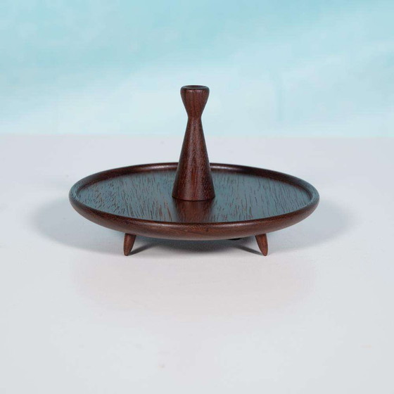 Image 1 of Teak bonbon dish 1960s, Danish serving plate 60s