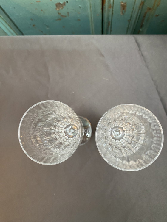 Image 1 of 8 copas de champán Crystal D'Arques Pompadour