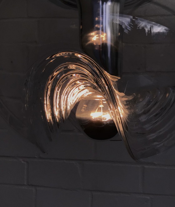 Image 1 of Peill & Putzler Futura Wave 70Er Chrome Space Age Lamp