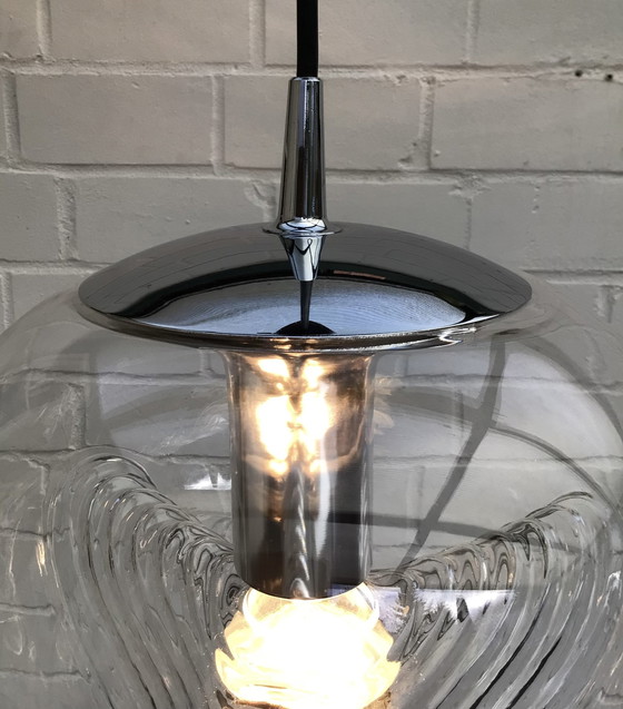 Image 1 of Peill & Putzler Futura Wave 70Er Chrome Space Age Lamp