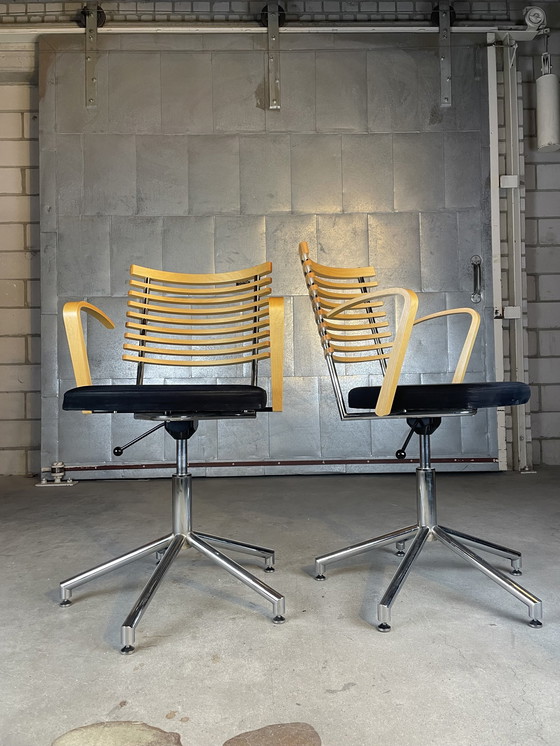 Image 1 of 2X Radius Desk Chair By Thore Lassen & Soren Nielsen For Randers & Radius