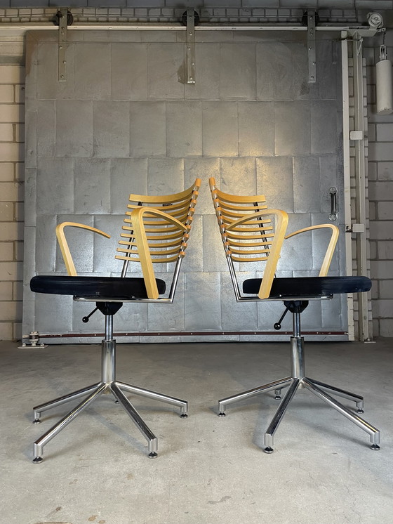 Image 1 of 2X Radius Desk Chair By Thore Lassen & Soren Nielsen For Randers & Radius