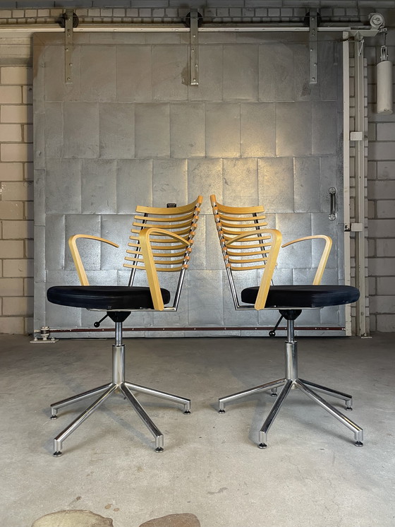 Image 1 of 2X Radius Desk Chair By Thore Lassen & Soren Nielsen For Randers & Radius