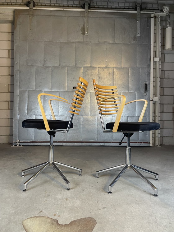 Image 1 of 2X Radius Desk Chair By Thore Lassen & Soren Nielsen For Randers & Radius