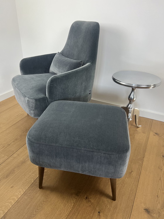 Image 1 of Ditre Italia armchair + Ray footstool + Casa Padrino side table