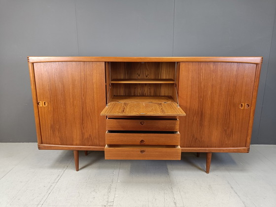 Image 1 of Mid-Century Danish Teak Highboard By H.W.Klein For Bramin, 1960S