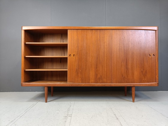 Image 1 of Mid-Century Danish Teak Highboard By H.W.Klein For Bramin, 1960S