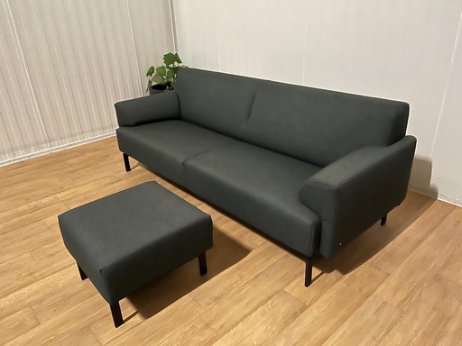 Rolf Benz 310 3-Seater Sofa With Hocker