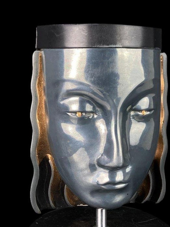 Image 1 of Sarsaparilla 1975 Art Deco Nightlight Lamp