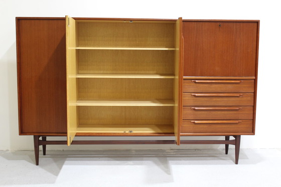 Image 1 of Vintage Design highboard, cabinet - Heinrich Rietsenpatt teak
