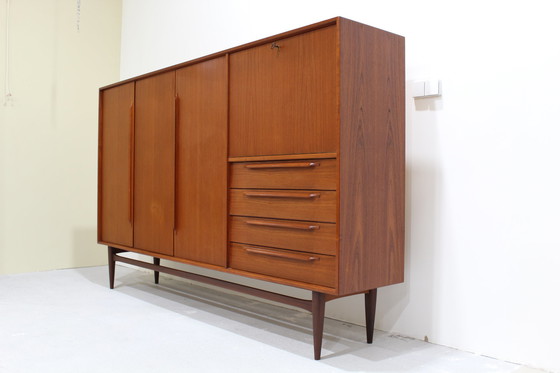Image 1 of Vintage Design highboard, cabinet - Heinrich Rietsenpatt teak