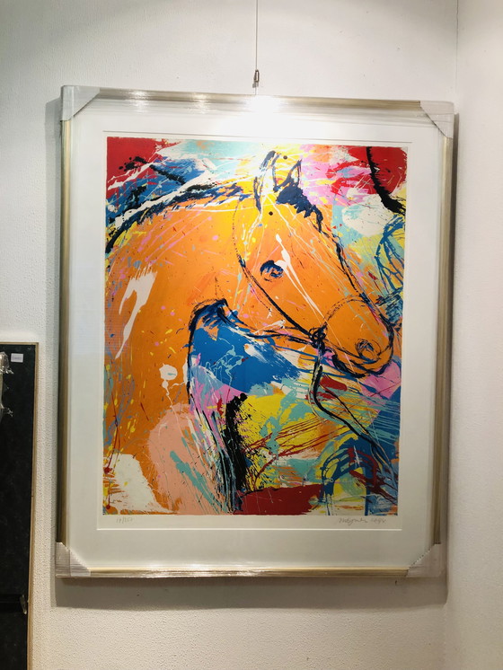 Image 1 of Nic Jonk - Silkscreen Orange Horse