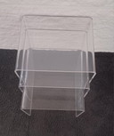 Mini,Mimi Set,3 Side Tables,Plexi,Plastic,Translucent U Shape