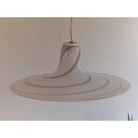 Image 1 of Lampada a sospensione vintage in vetro di Murano
