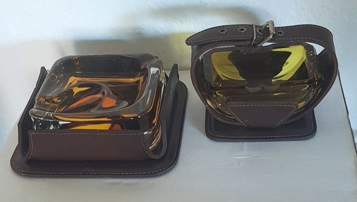 2X Pipe Smoker Trays, 1960S