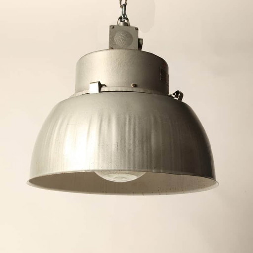 industrial pendant metallic grey