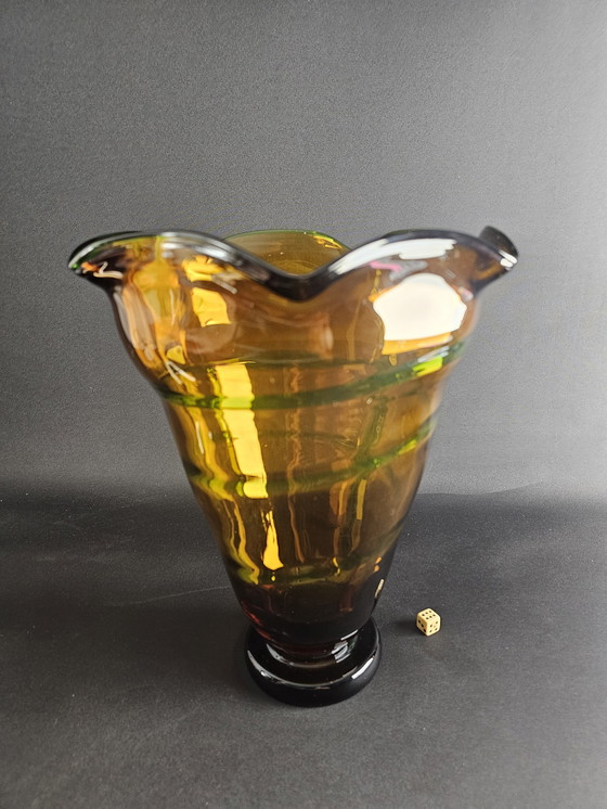 Image 1 of Unique Hand Blown Vase