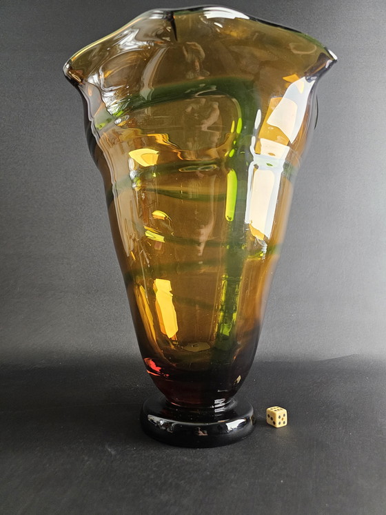 Image 1 of Unique Hand Blown Vase