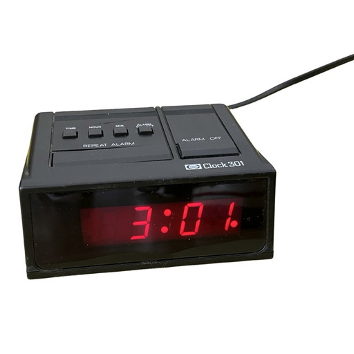 Electric Clock/Alarm Clock Elite Clock 301, Germany 1980S.